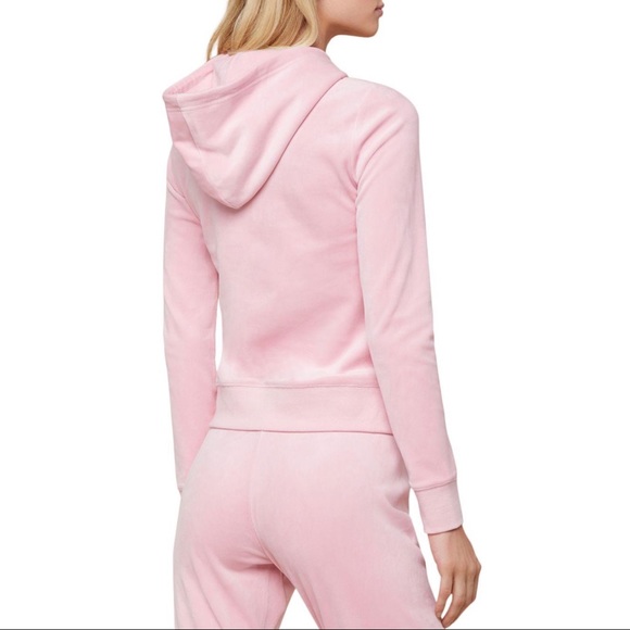 Y2K GARAGE Velour Pink Hoodie - Picture 5 of 10